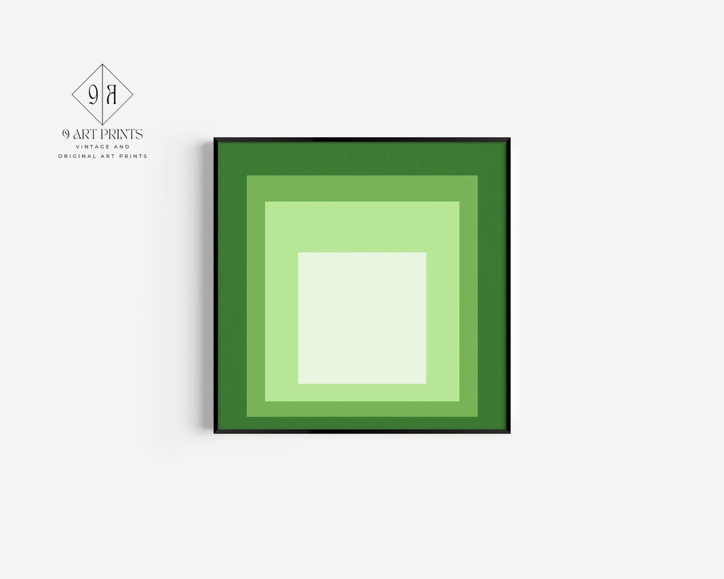 Estampe giclée « Hommage au carré » inspirée par Josef Albers : Art moderne du milieu du XXe siècle