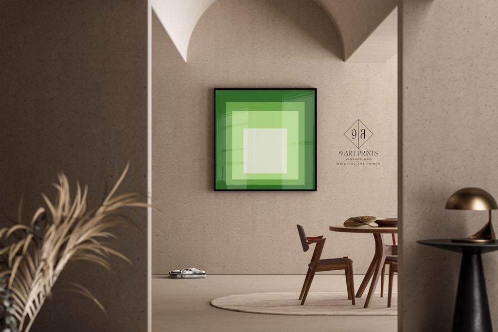 Estampe giclée « Hommage au carré » inspirée par Josef Albers : Art moderne du milieu du XXe siècle