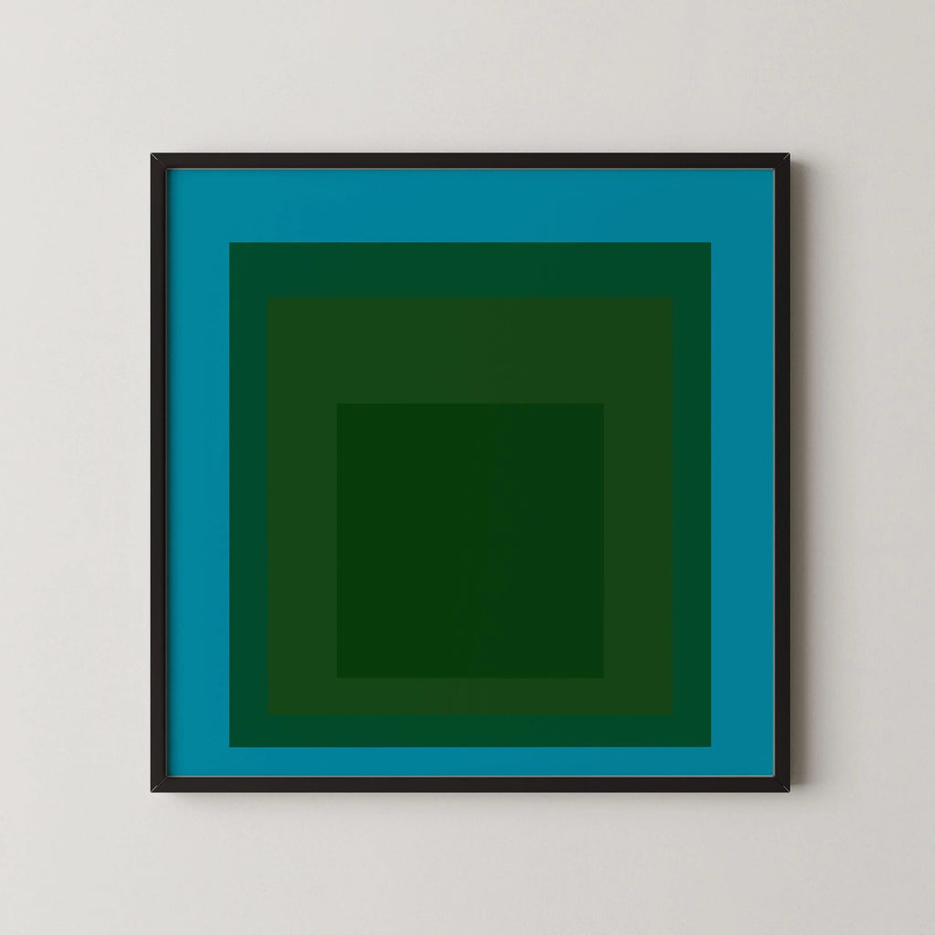 Reproduction giclée « Madagascar » inspirée par Josef Albers : « Hommage au carré », art moderne du milieu du XXe siècle, option encadrée