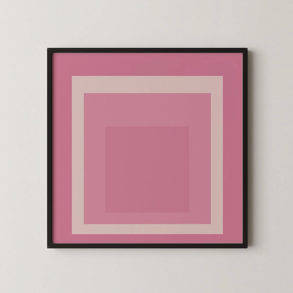 Inspiré par Josef Albers - Margot - « Hommage au carré », estampe giclée : Art moderne du milieu du XXe siècle