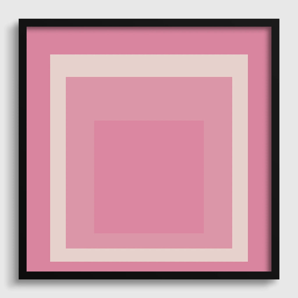 Inspiré par Josef Albers - Margot - « Hommage au carré », estampe giclée : Art moderne du milieu du XXe siècle