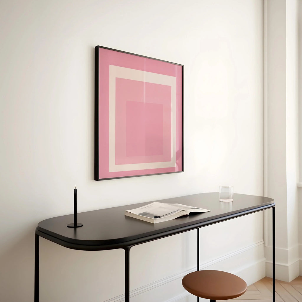 Inspiré par Josef Albers - Margot - « Hommage au carré », estampe giclée : Art moderne du milieu du XXe siècle