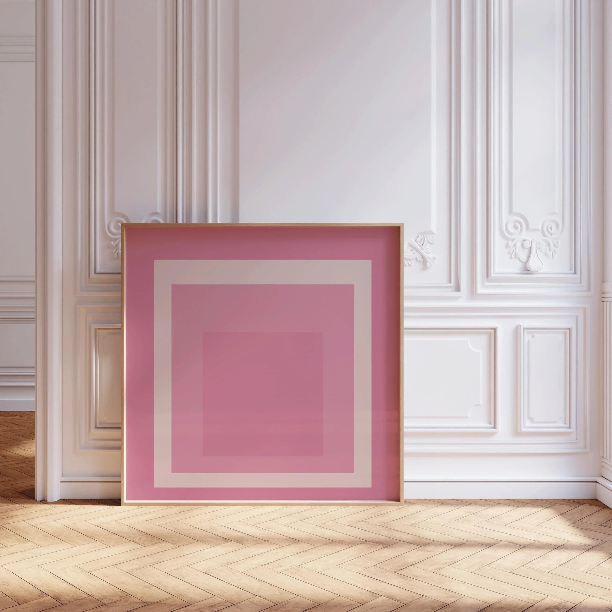 Inspiré par Josef Albers - Margot - « Hommage au carré », estampe giclée : Art moderne du milieu du XXe siècle