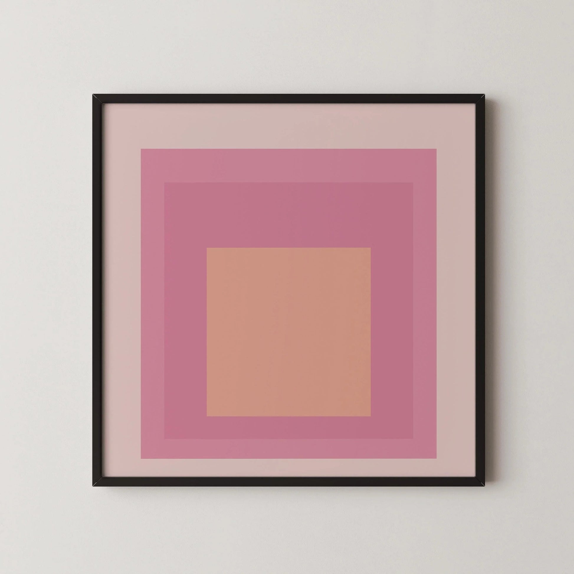 Reproduction giclée « Patricia » inspirée par Josef Albers : Hommage moderne du milieu du siècle au carré (1x1)
