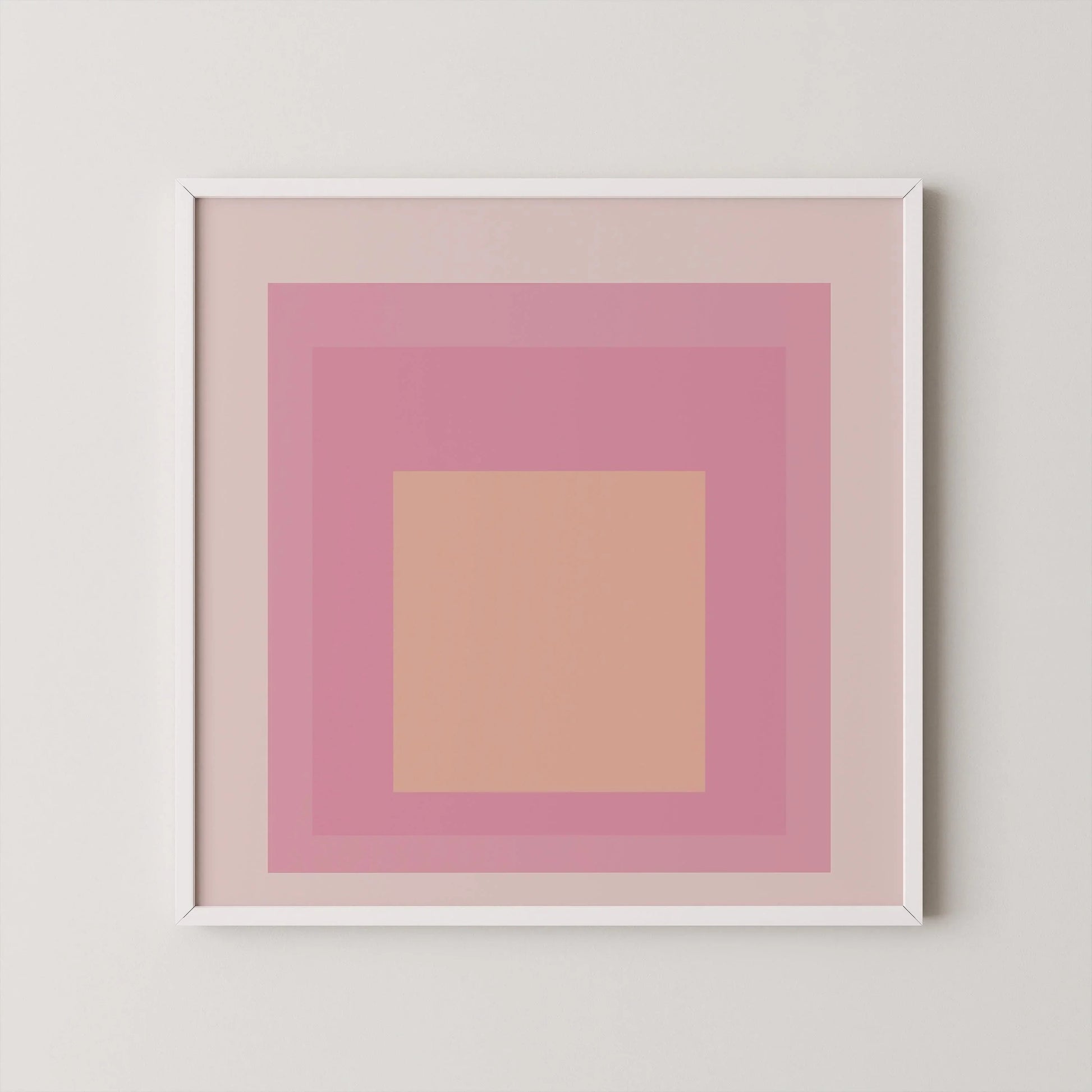 Reproduction giclée « Patricia » inspirée par Josef Albers : Hommage moderne du milieu du siècle au carré (1x1)