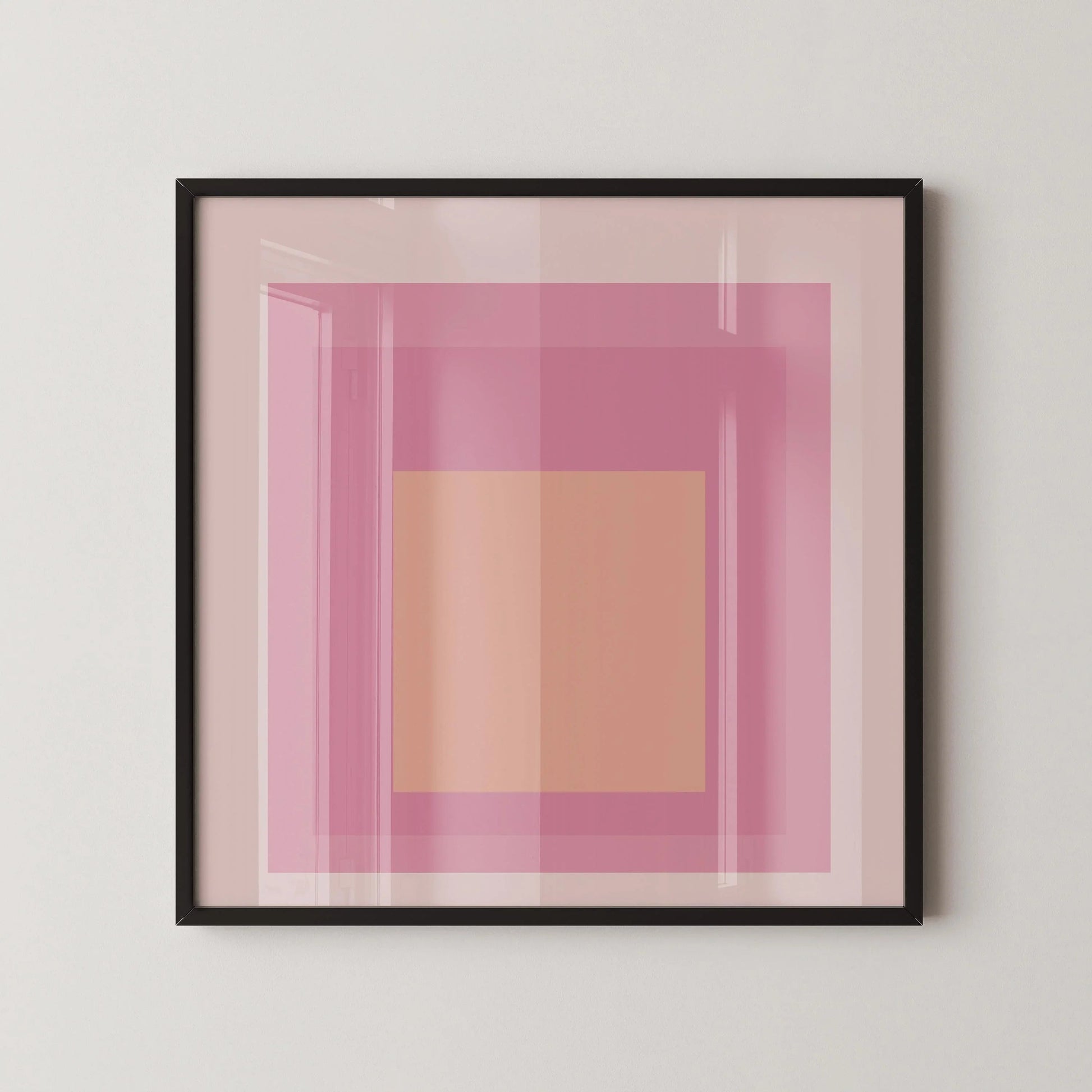 Reproduction giclée « Patricia » inspirée par Josef Albers : Hommage moderne du milieu du siècle au carré (1x1)