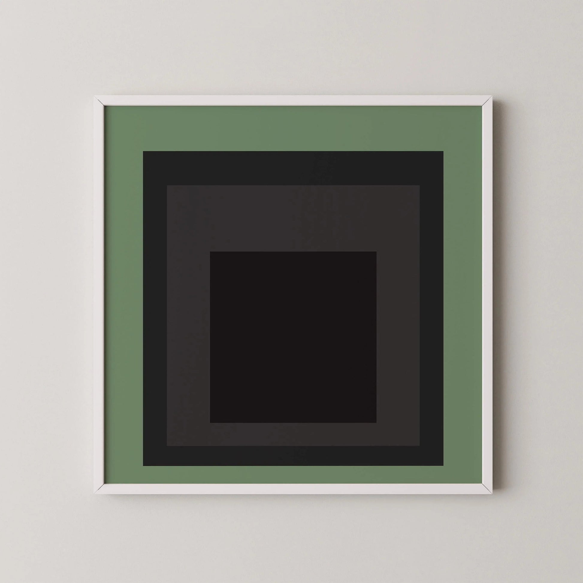 Reproduction giclée « Sommeil » inspirée de Josef Albers : art moderne du milieu du XXe siècle, option d’encadrement à la main