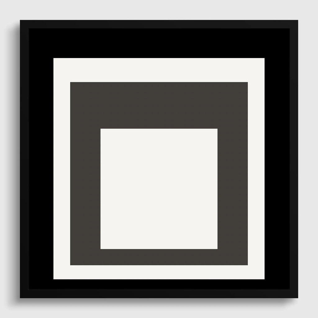 Reproduction giclée « Fumer » inspirée par Josef Albers : art moderne du milieu du XXe siècle, option encadrée