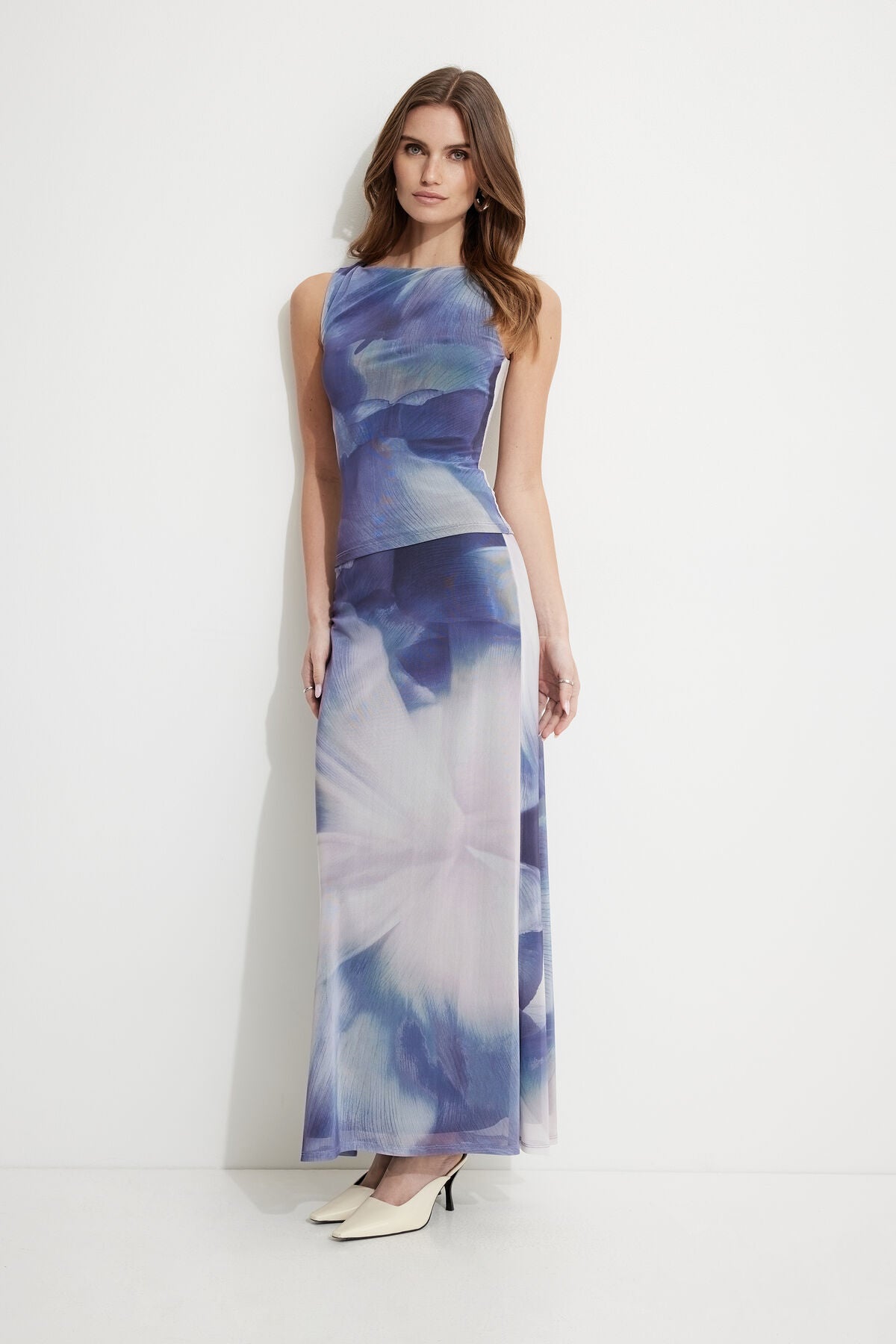 Jupe longue sirène en maille Daya