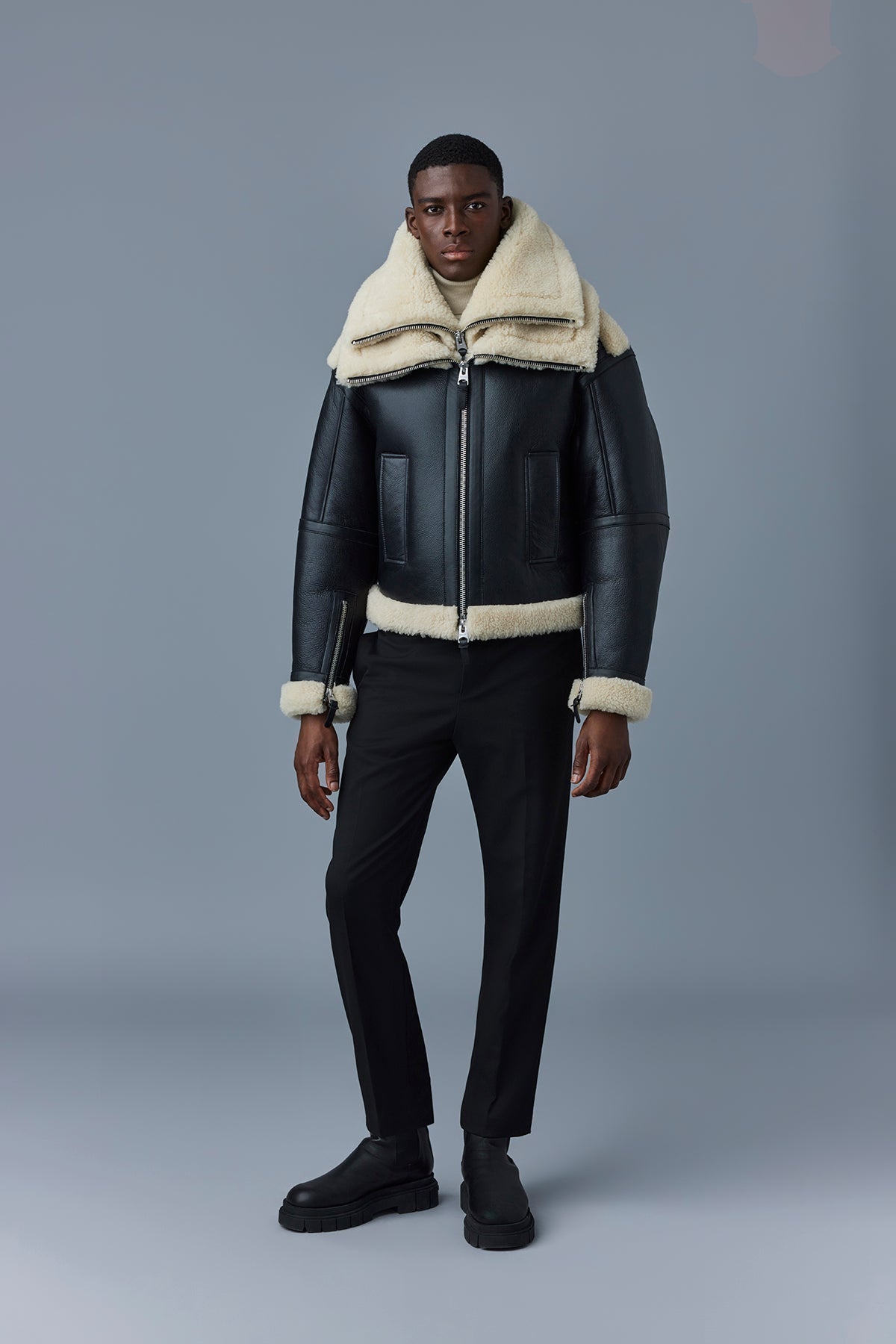 LOTTE Sheepskin jacket with double collar