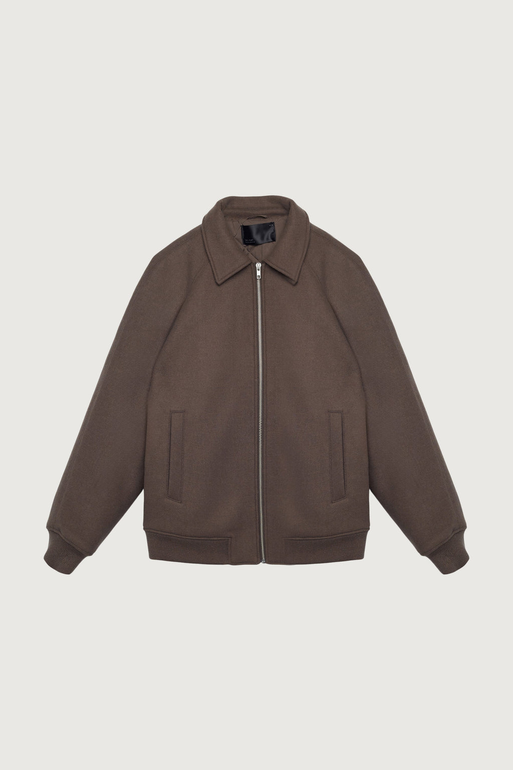 BLOUSON BOMBER EN MÉLANGE DE LAINE