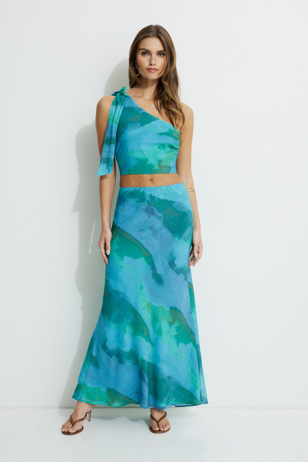 Débardeur à épaule unique avec nœud