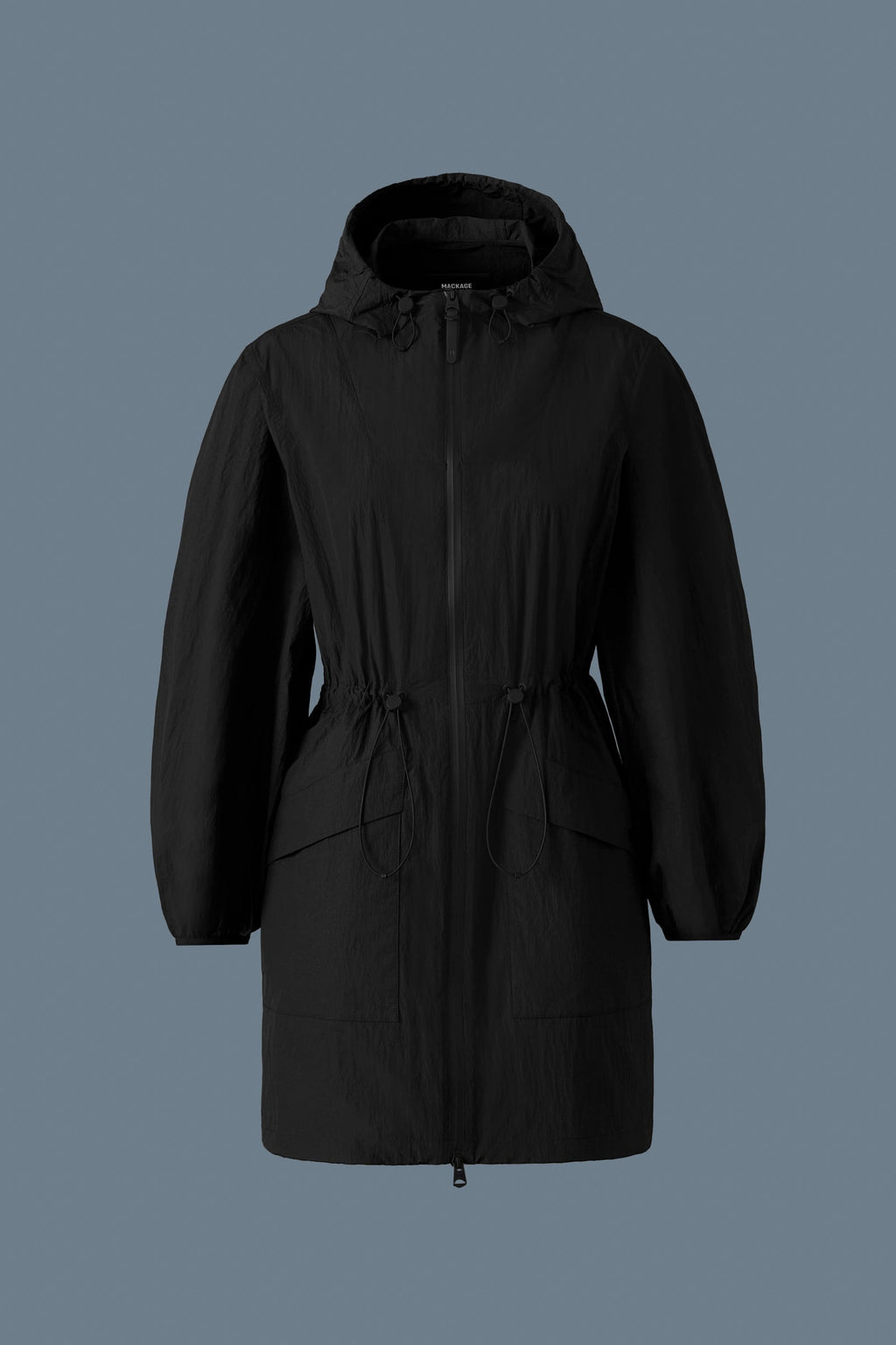 ALYSTER Packable Long rain Jacket