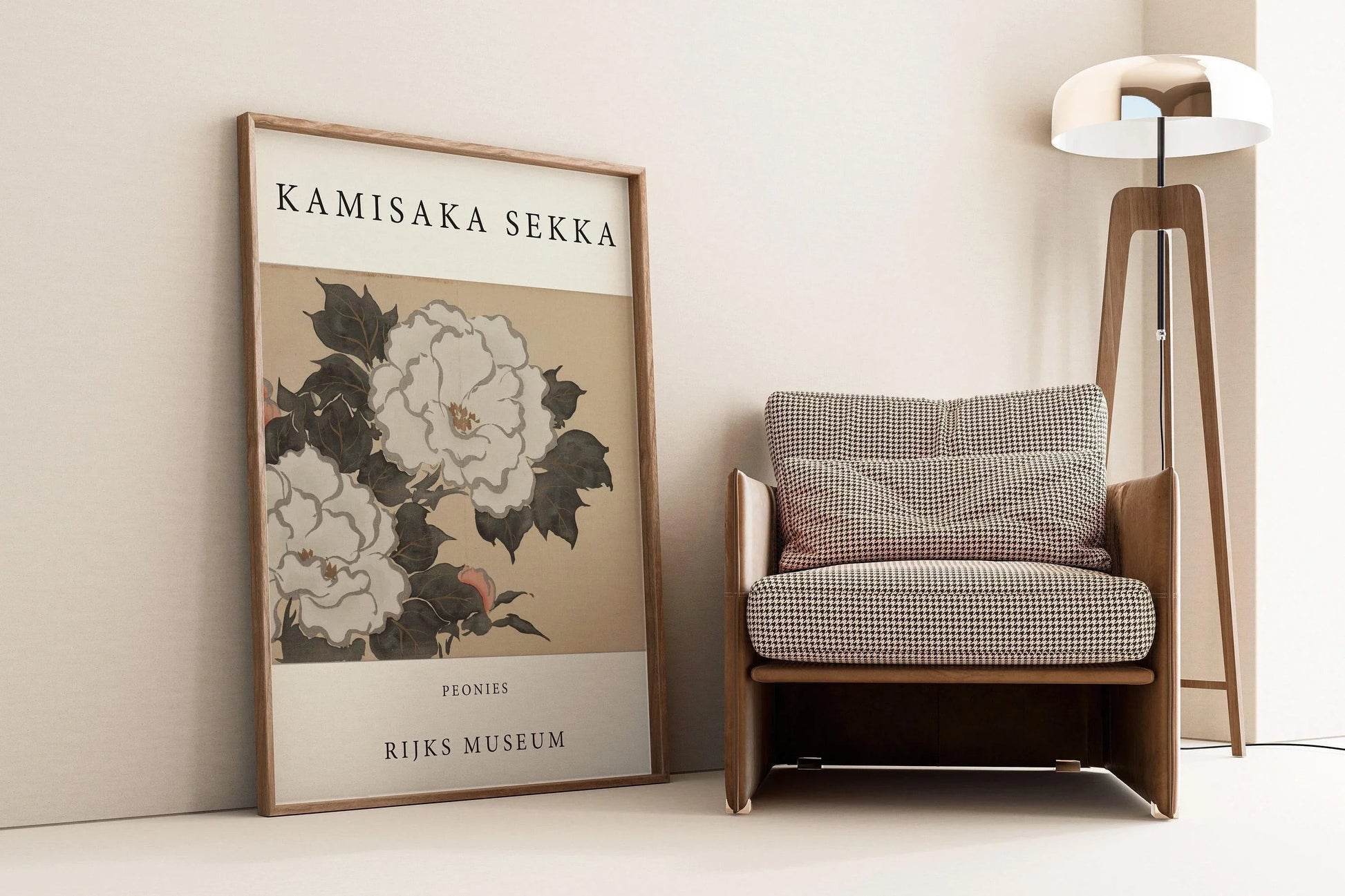 Kamisaka Sekka Peonies Print : art japonais vintage sur bois