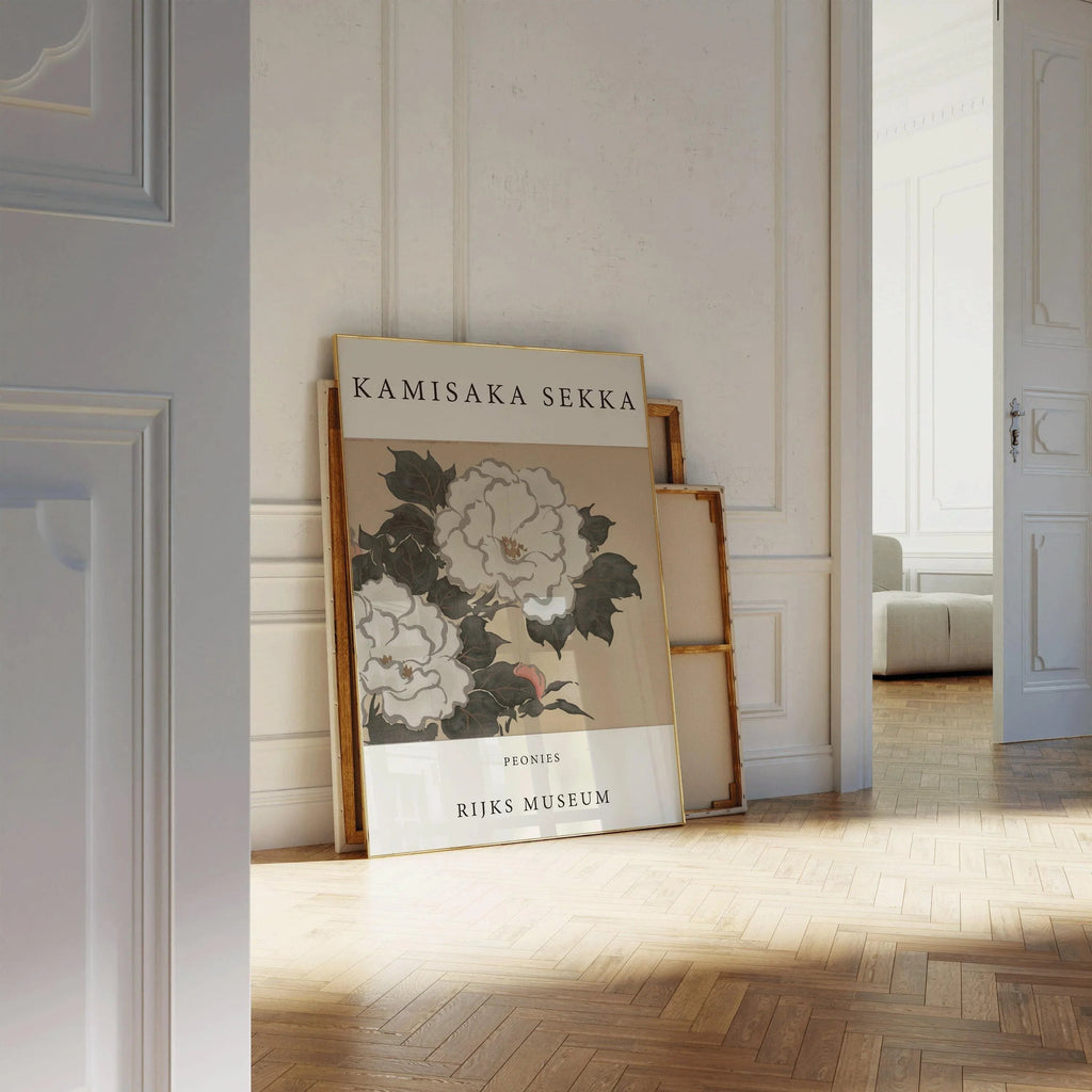 Kamisaka Sekka Peonies Print : art japonais vintage sur bois