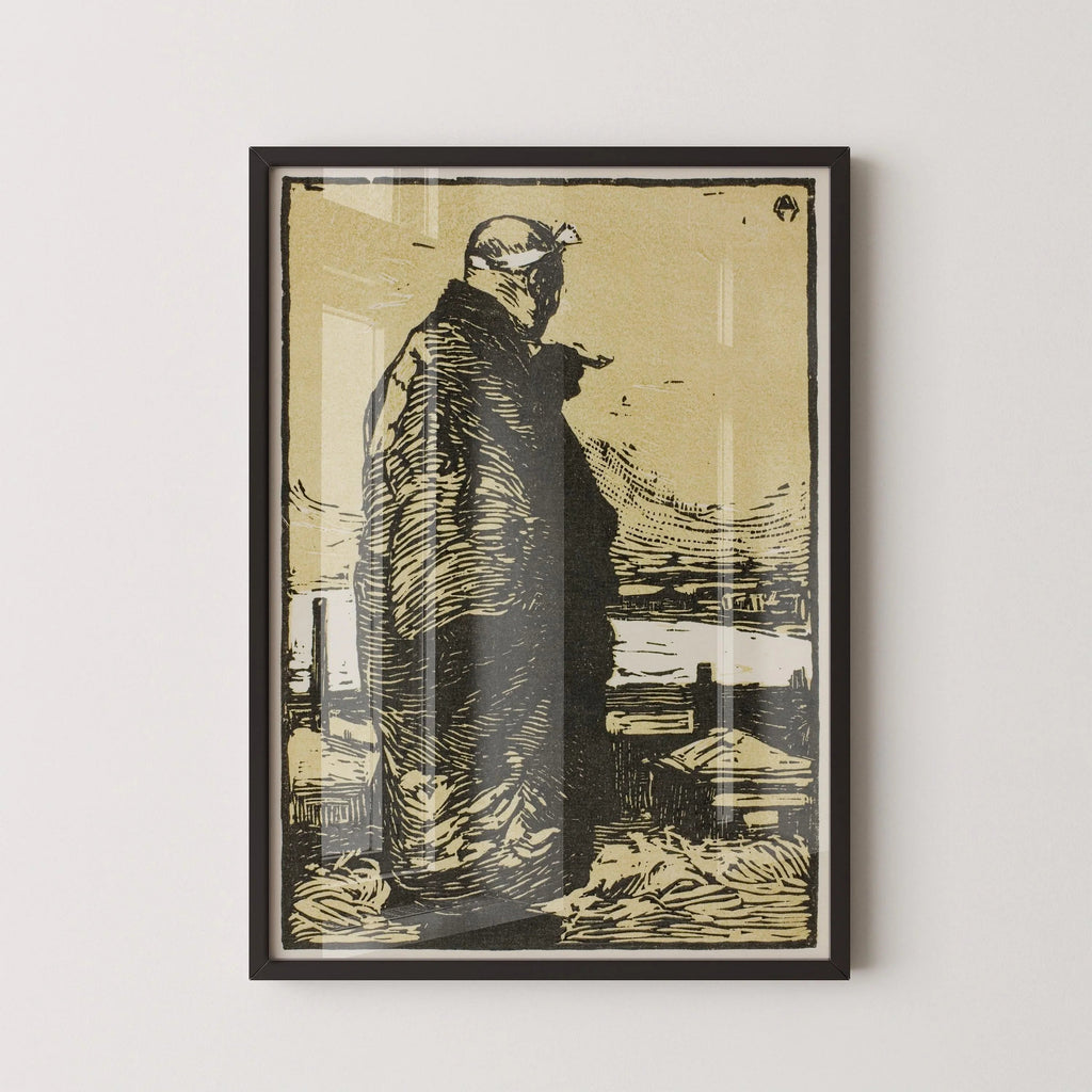 Kanae Yamamoto - Le Pêcheur, estampe giclée : art japonais sur bois