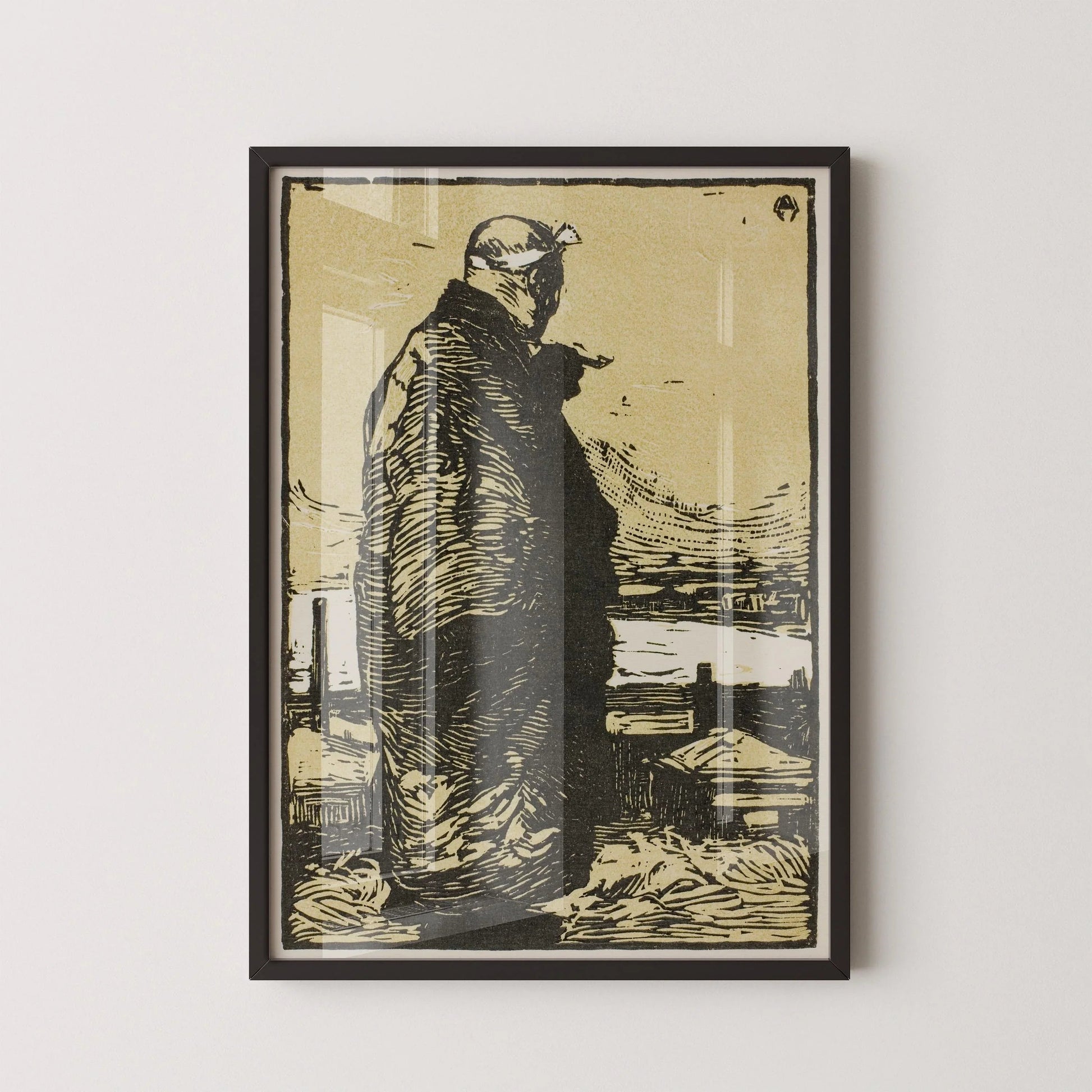 Kanae Yamamoto - Le Pêcheur, estampe giclée : art japonais sur bois