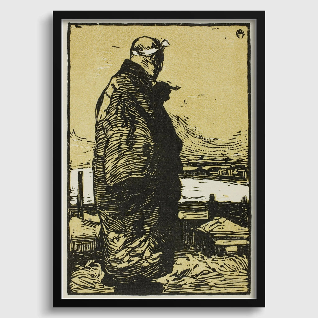 Kanae Yamamoto - Le Pêcheur, estampe giclée : art japonais sur bois