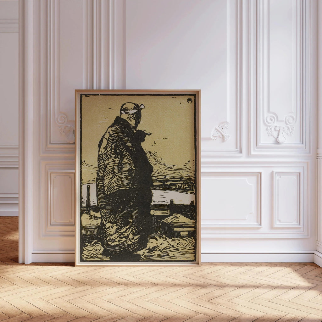 Kanae Yamamoto - Le Pêcheur, estampe giclée : art japonais sur bois
