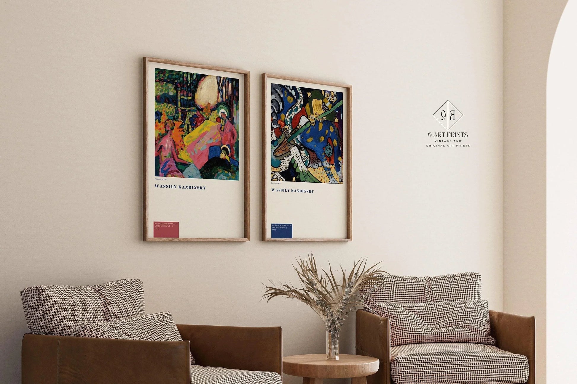 Estampes abstraites de Kandinsky : Duo Weisser Klang &amp; St. George