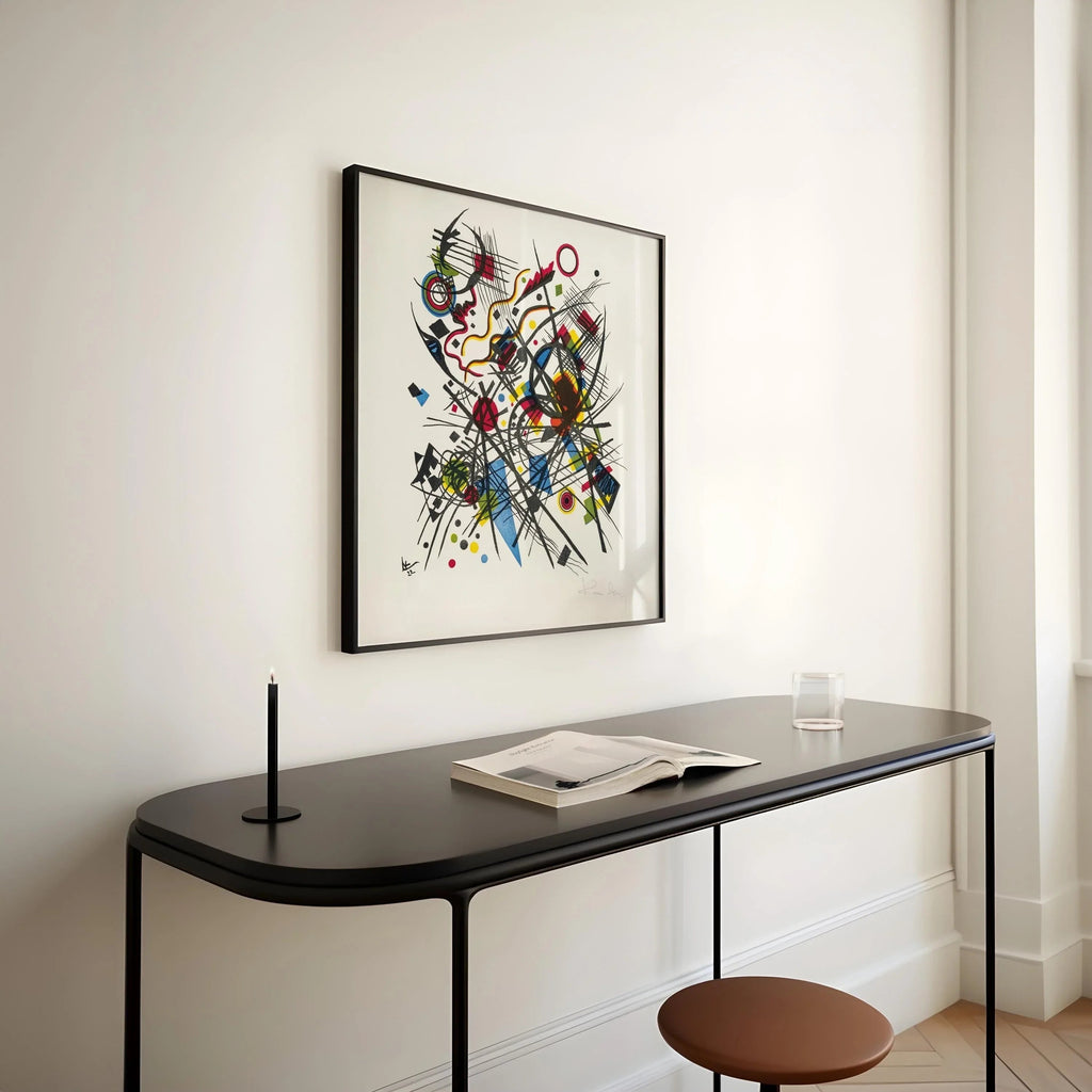 Reproduction giclée de Kandinsky inspirée du Bauhaus : Art moderne du milieu du XXe siècle (Disponible encadrée)