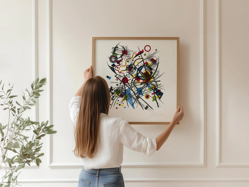 Reproduction giclée de Kandinsky inspirée du Bauhaus : Art moderne du milieu du XXe siècle (Disponible encadrée)