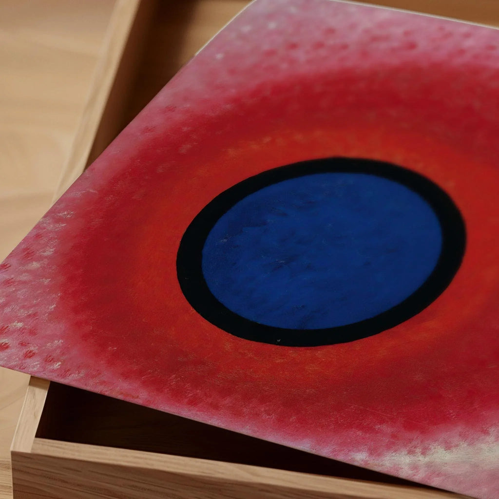Estampe Bauhaus de Kandinsky : Cercle bleu, art giclée moderne du milieu du XXe siècle