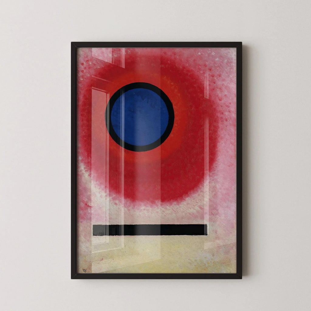 Estampe Bauhaus de Kandinsky : Cercle bleu, art giclée moderne du milieu du XXe siècle