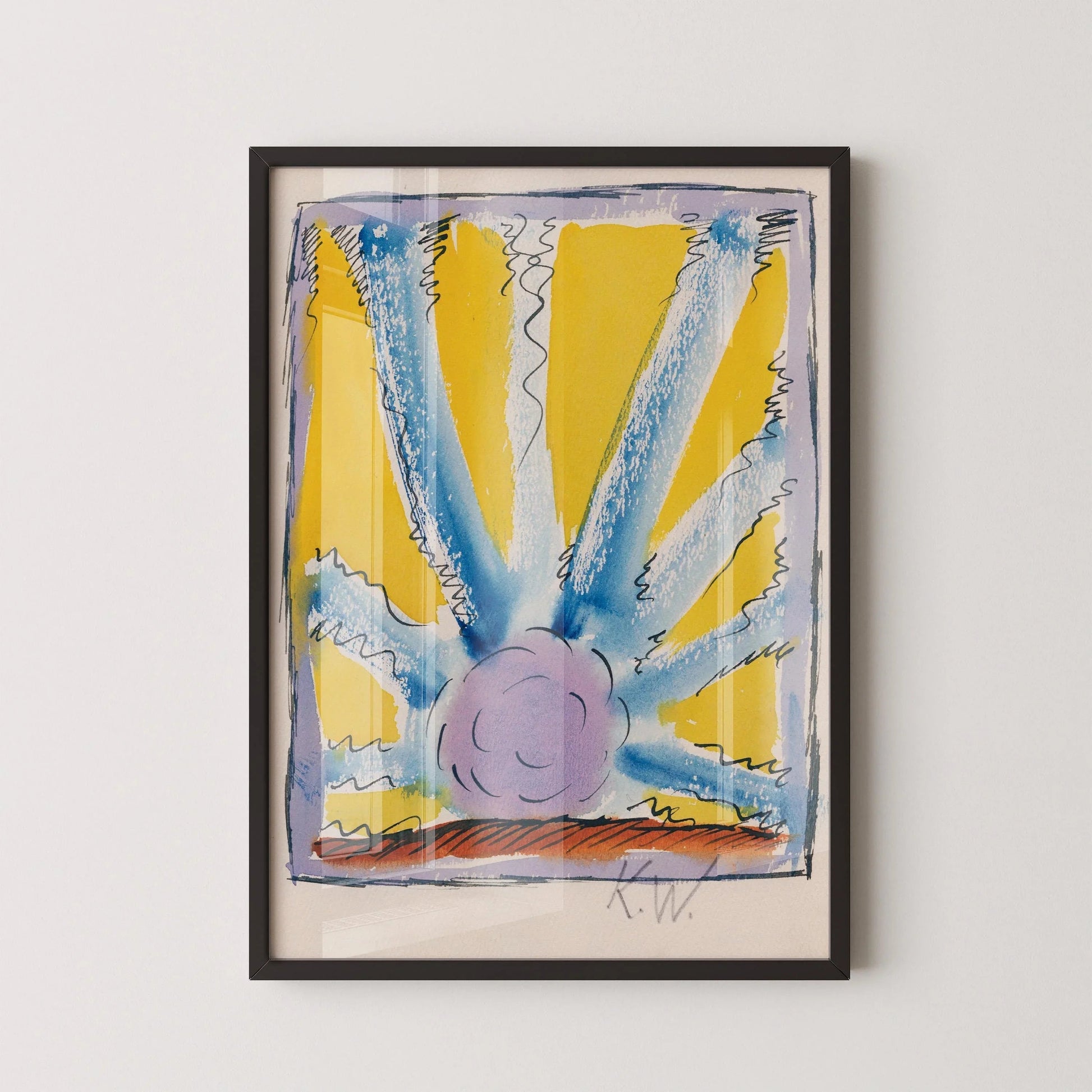 Karl Wiener Abstract Art Print: Colorful Modern Wall Decor