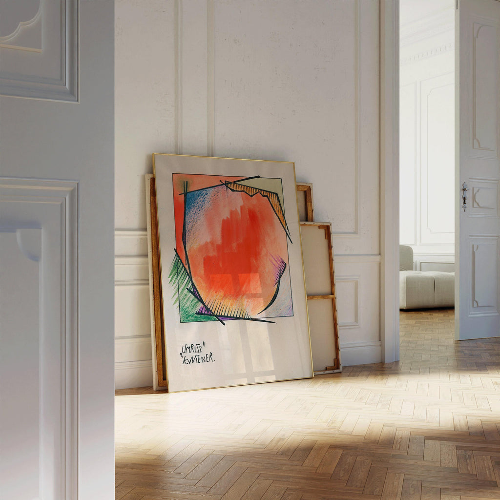 Karl Wiener - Umriss (Contour) | Art abstrait moderne (disponible encadré à la main ou non encadré)