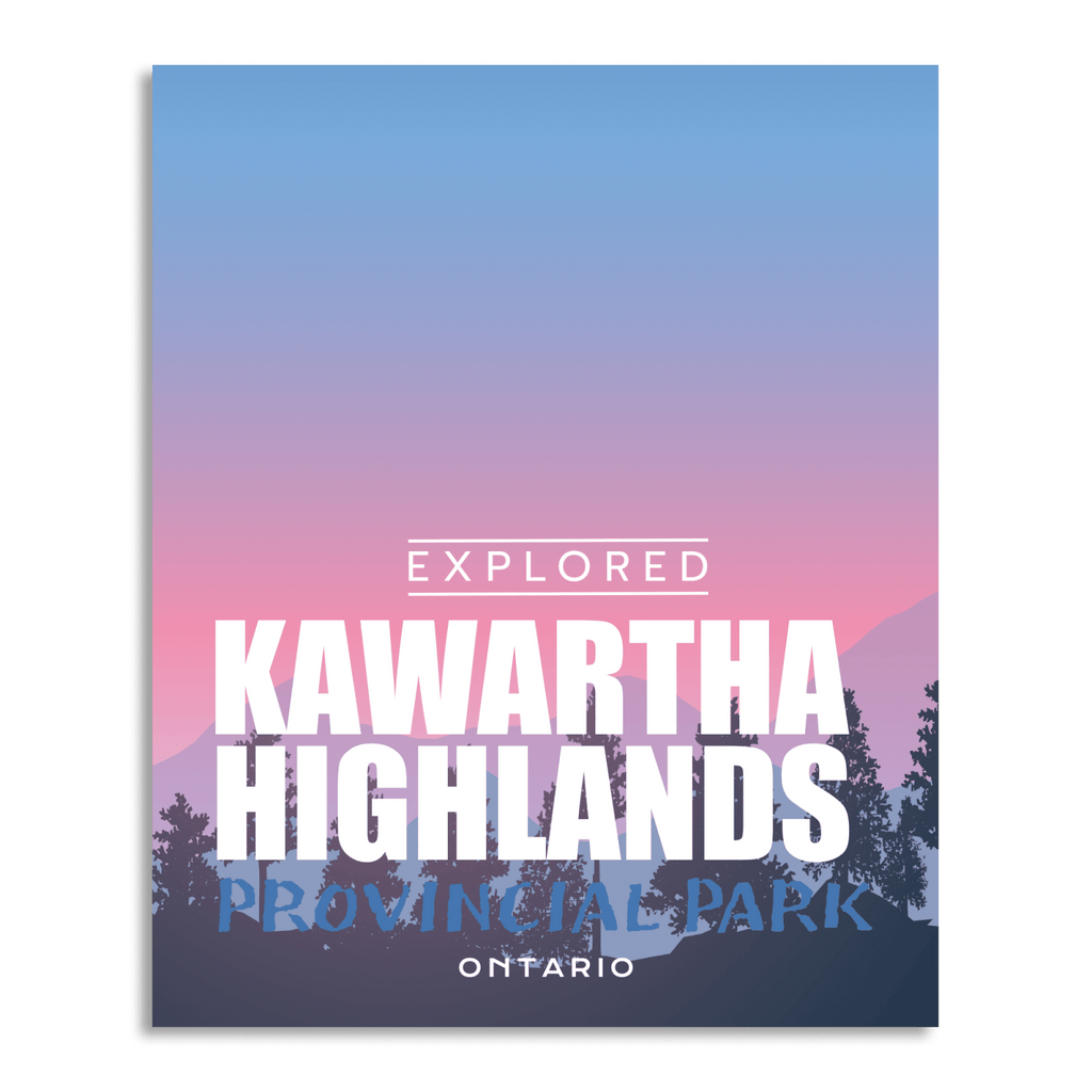 Kawartha Highlands Provincial Park 'Explored' Poster, Canada Parks