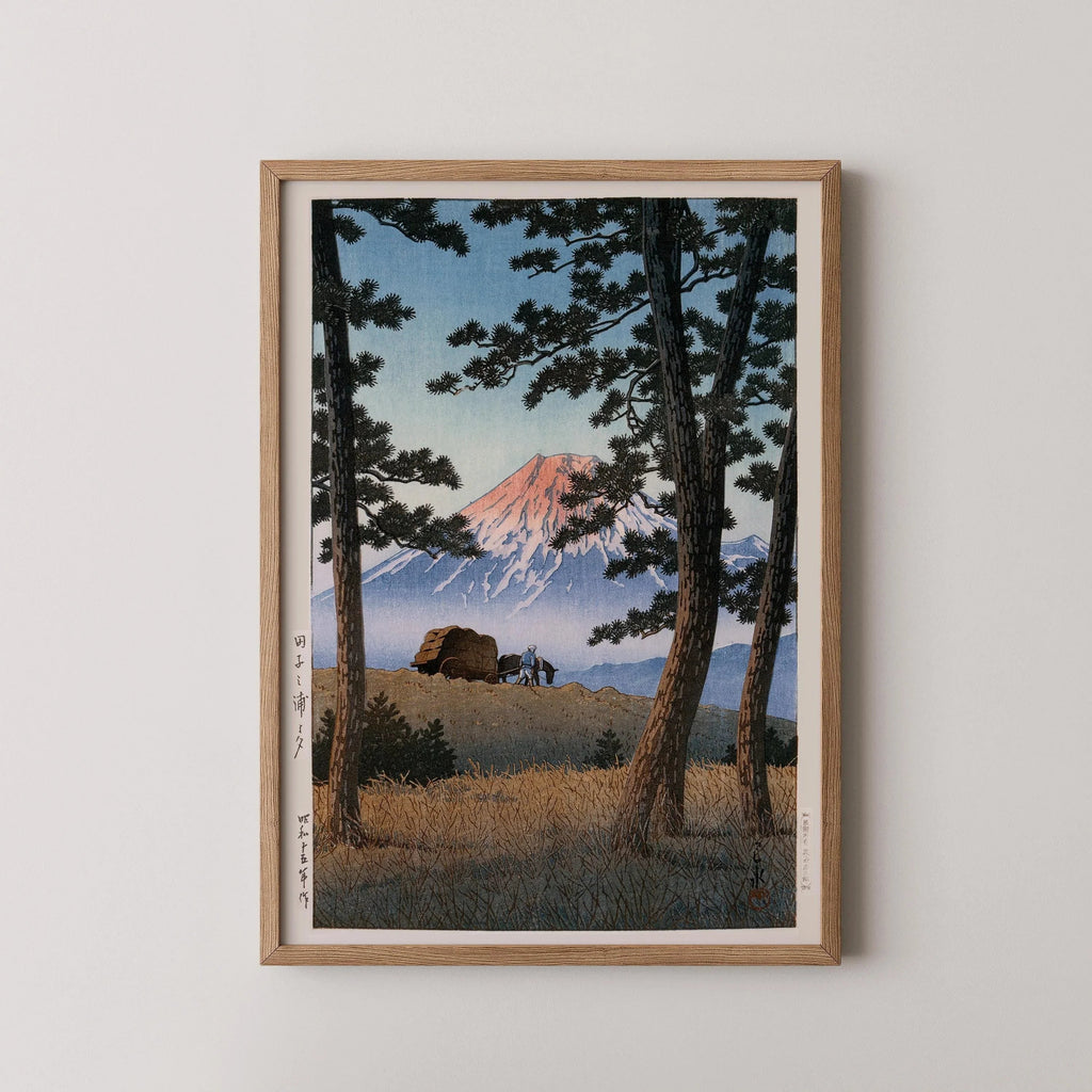 Estampe du mont Fuji de Kawase Hasui : Art japonais ancien sur bois