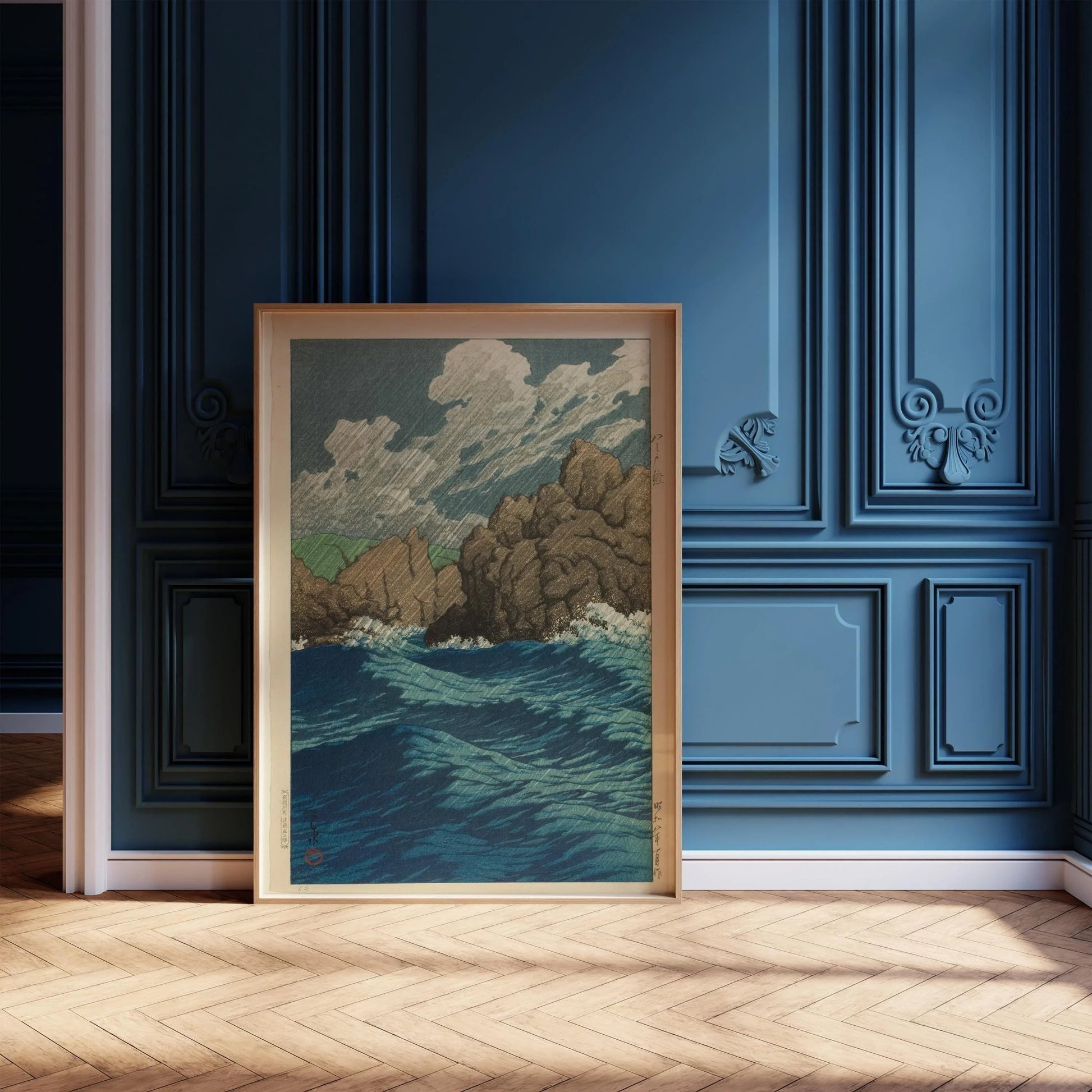 Kawase Hasui Japonais Seascape Art Print : Hachinohe Same, Shin-Hanga, Giclee