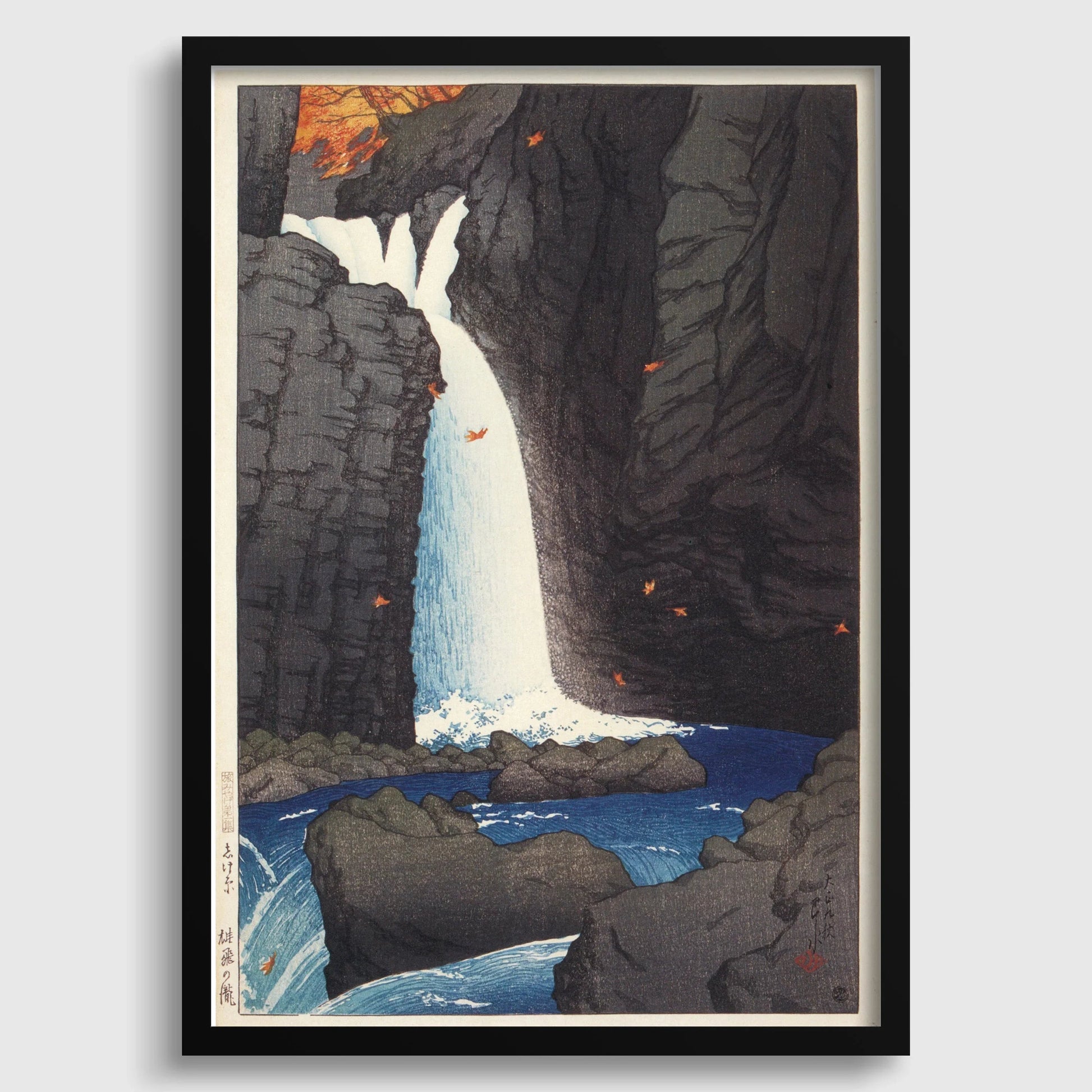 Kawase Hasui - Chutes de Shihohara - Estampe giclée : Art estampe japonaise ancienne sur bois