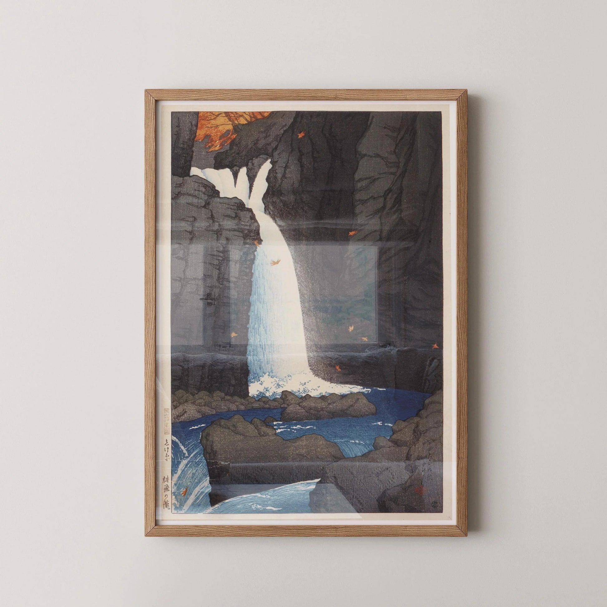 Kawase Hasui - Chutes de Shihohara - Estampe giclée : Art estampe japonaise ancienne sur bois