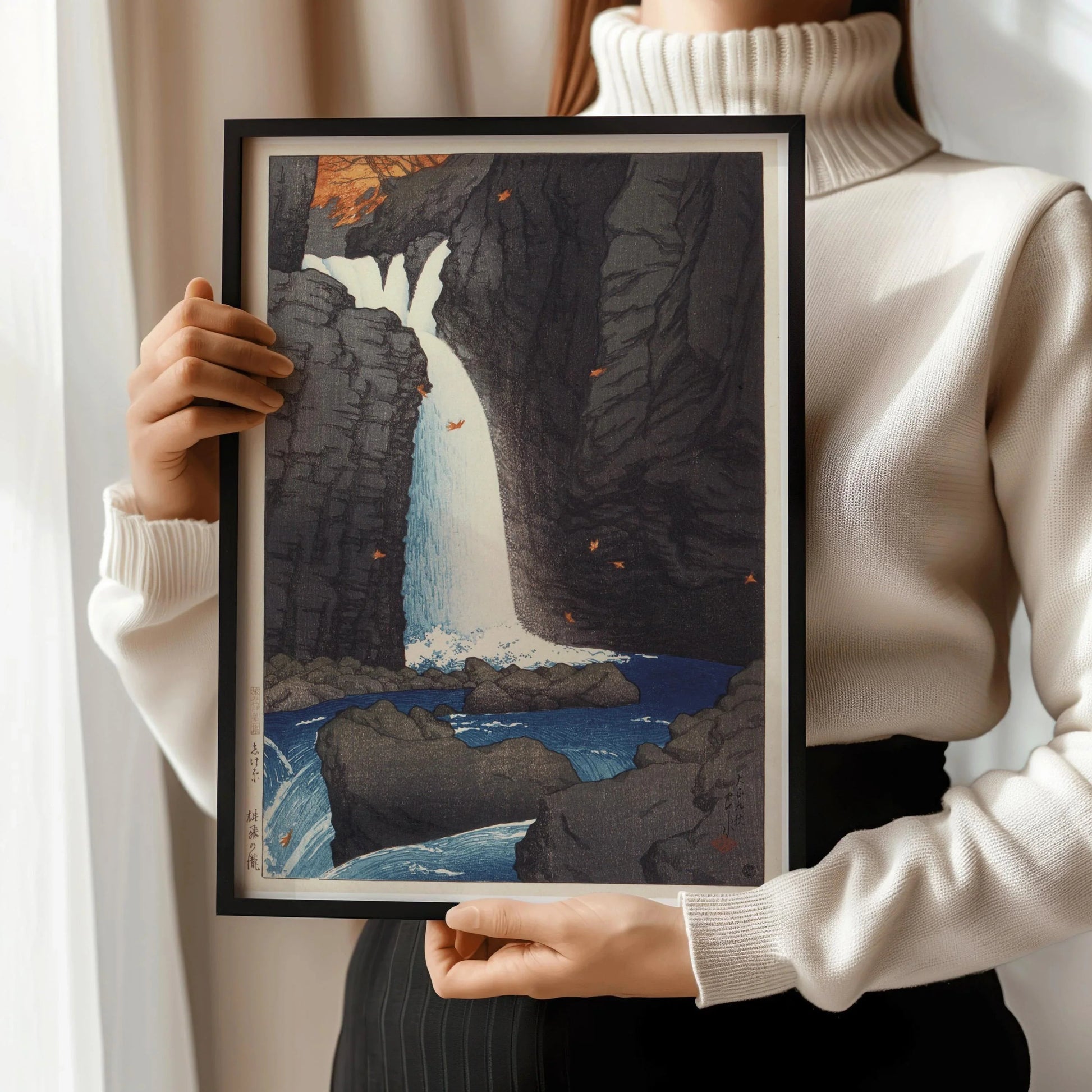 Kawase Hasui - Chutes de Shihohara - Estampe giclée : Art estampe japonaise ancienne sur bois