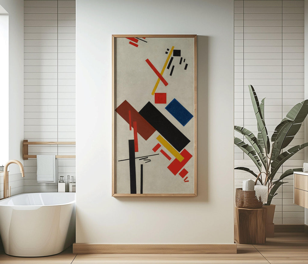 Estampe de Kazimir Malevitch : Art abstrait moderne du milieu du XXe siècle, impression giclée