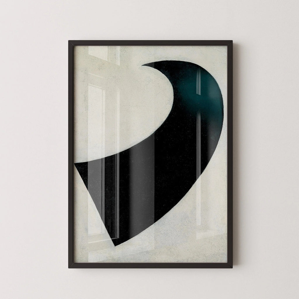 Estampe d'art suprématiste de Kazimir Malevitch : Giclée monochrome vintage (encadrée à la main ou non encadrée)