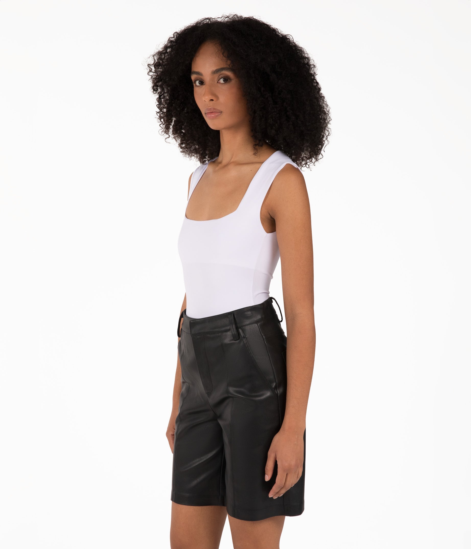 Short végan taille haute pour femme EDIE