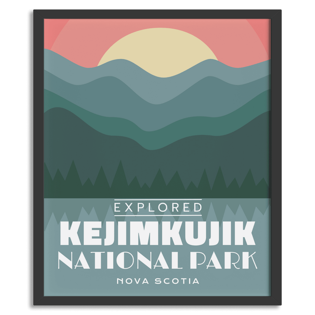 Affiche « Explorée » du parc national de Kejimkujik