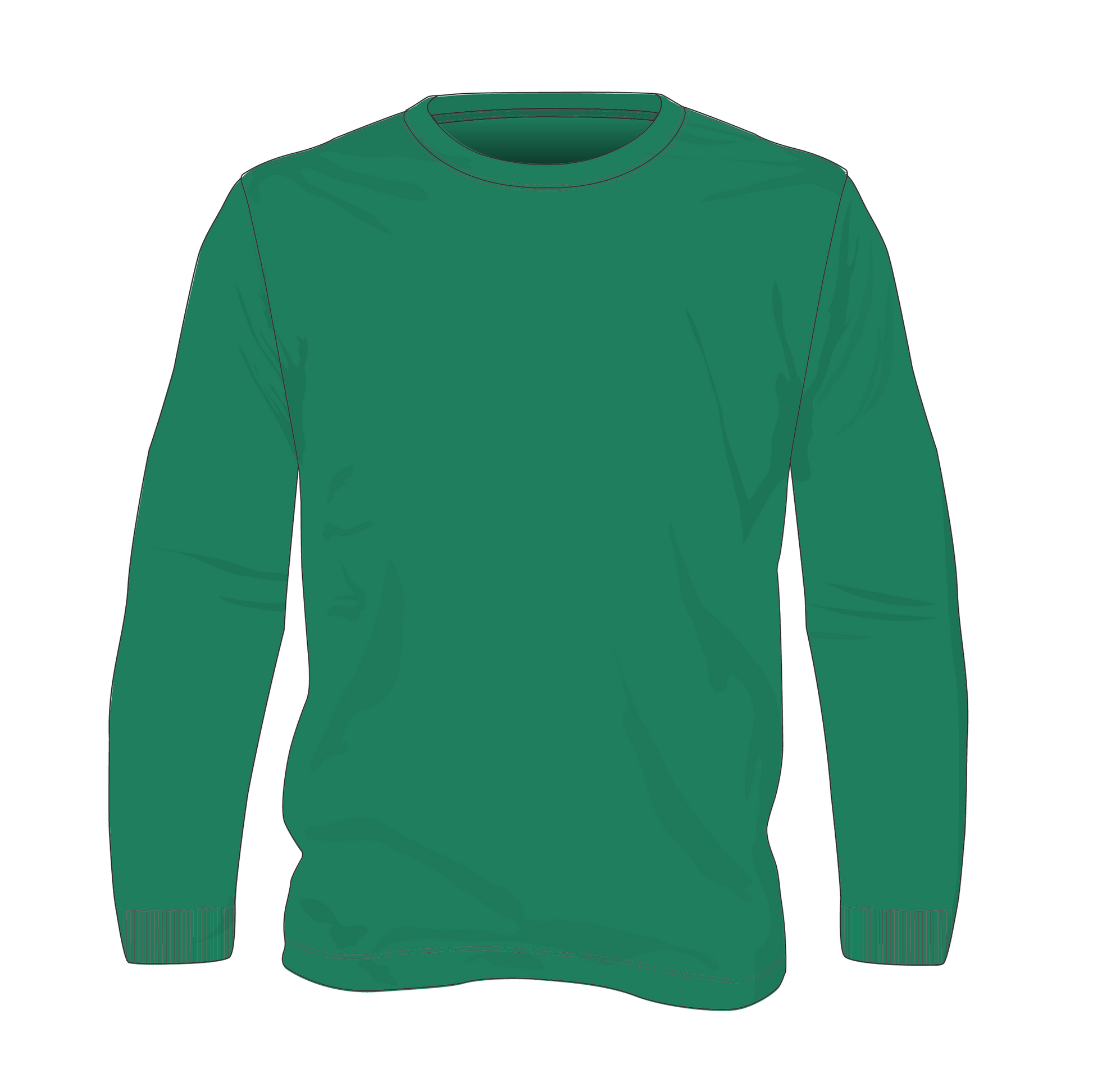 Men's Organic Cotton L/S Crew T-Shirt With Cuff