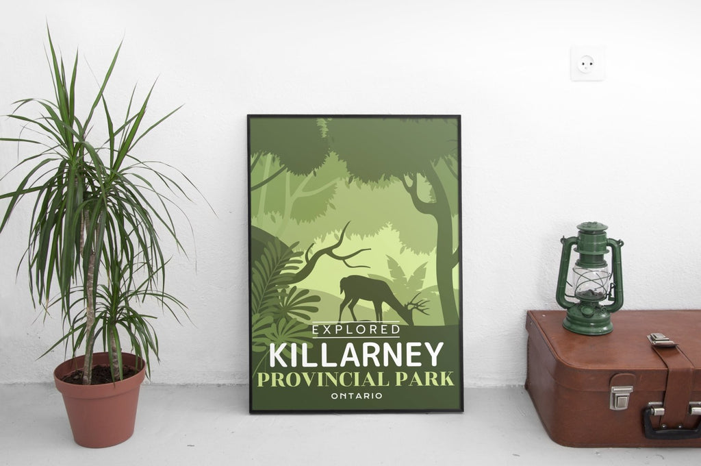 Affiche « Explorée » du parc provincial de Killarney