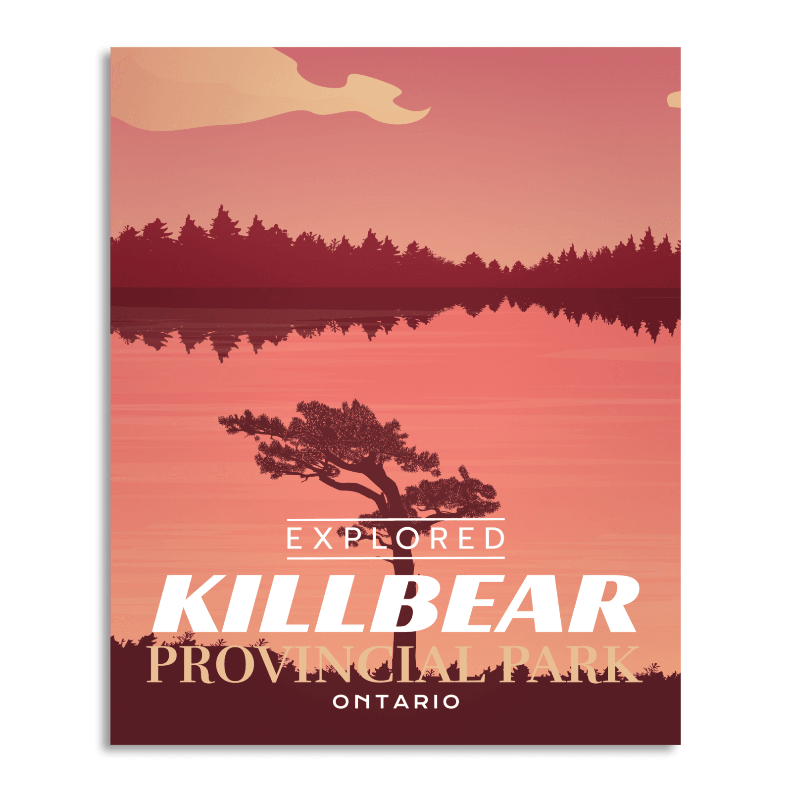 Affiche « Explorée » du parc provincial Killbear