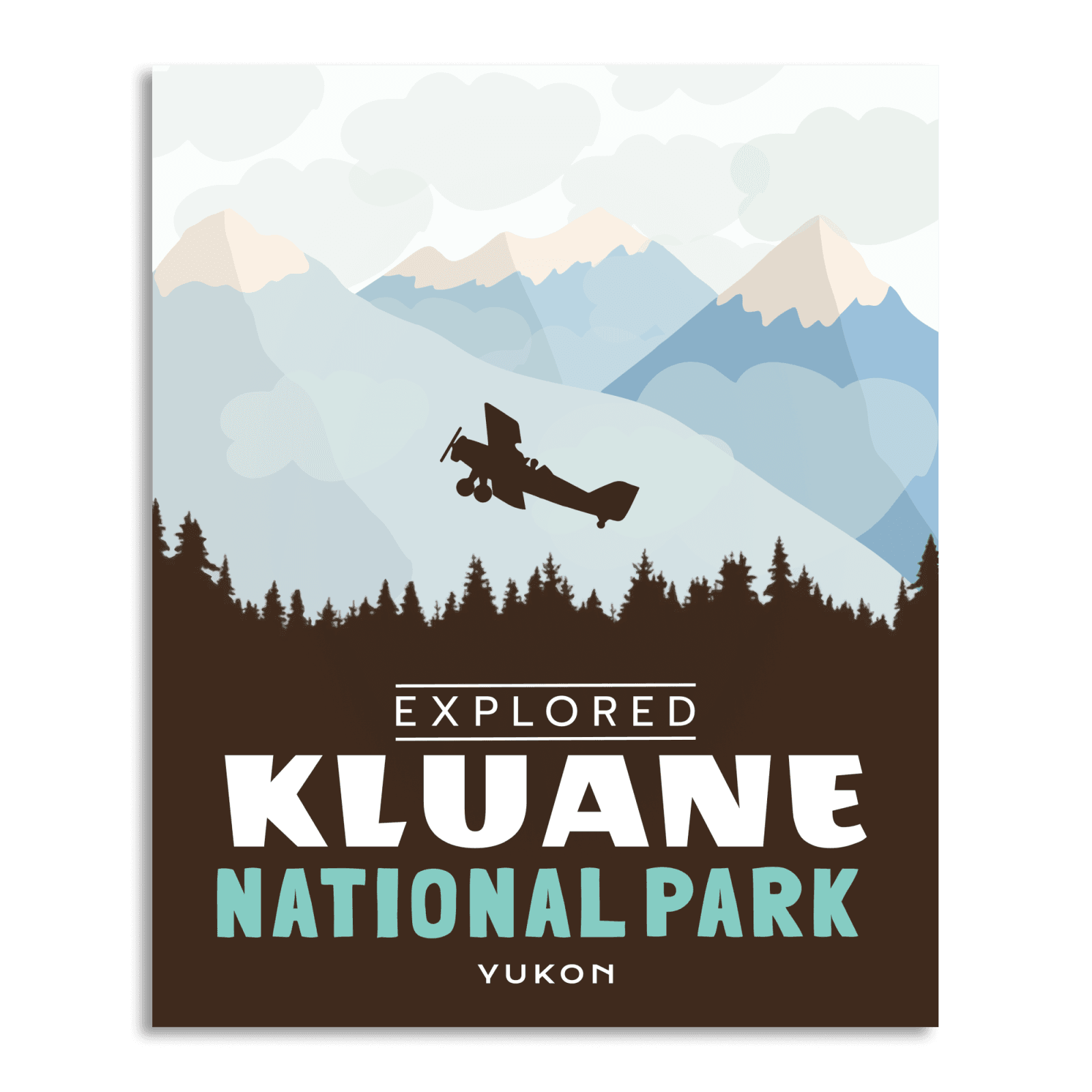 Kluane National Park 'Explored' Poster