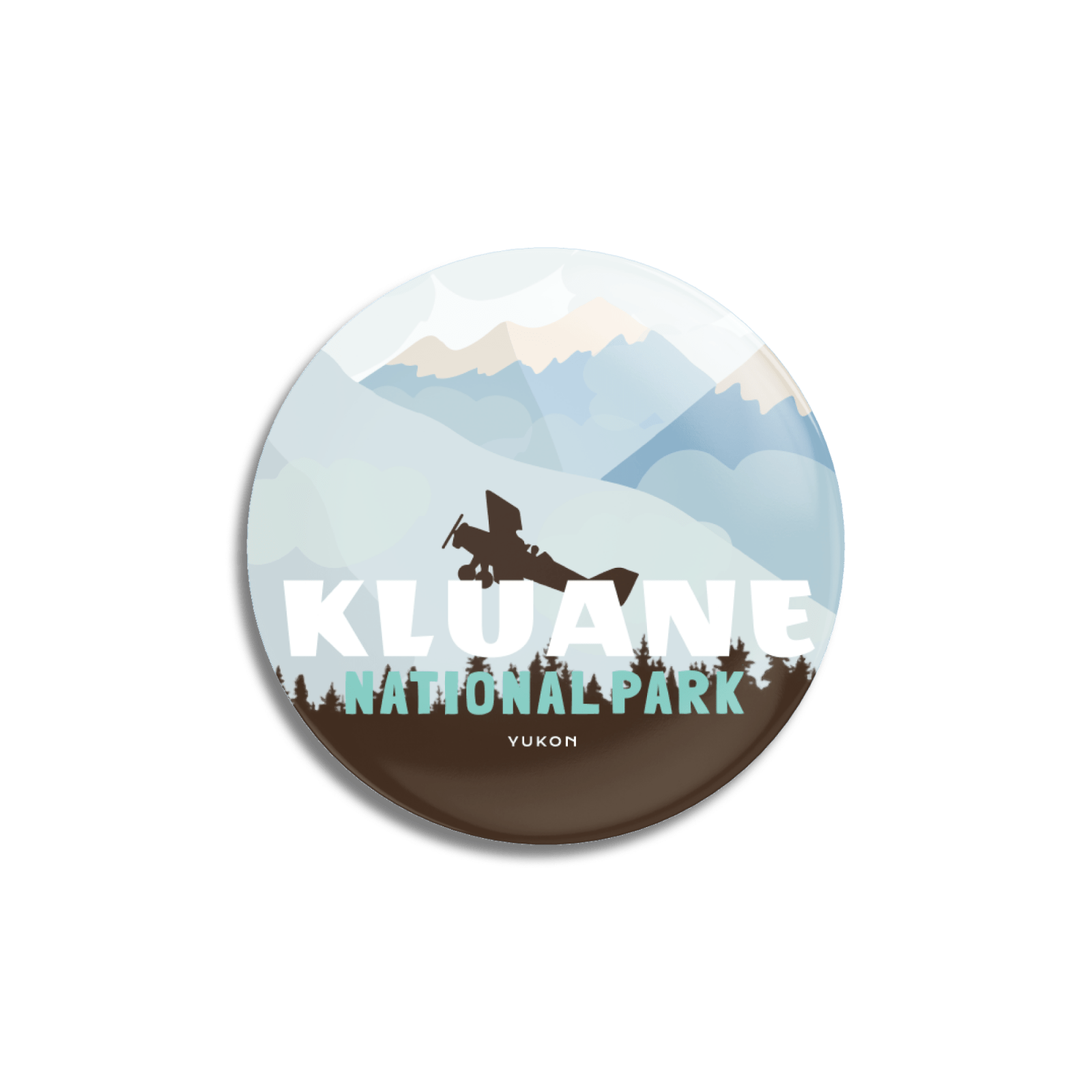 Bouton à épingle du parc national Kluane du Canada
