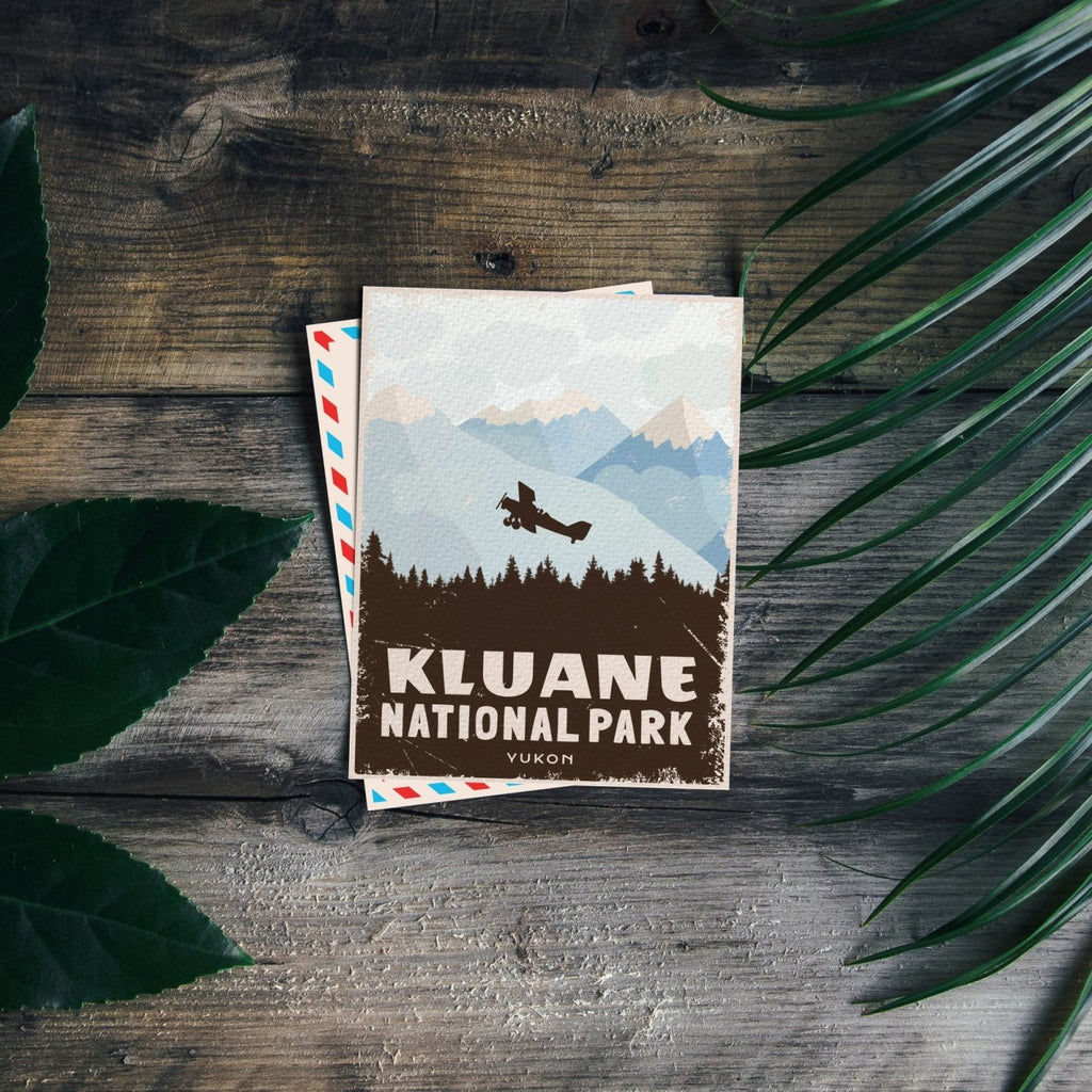 Carte postale du parc national Kluane (Canada)