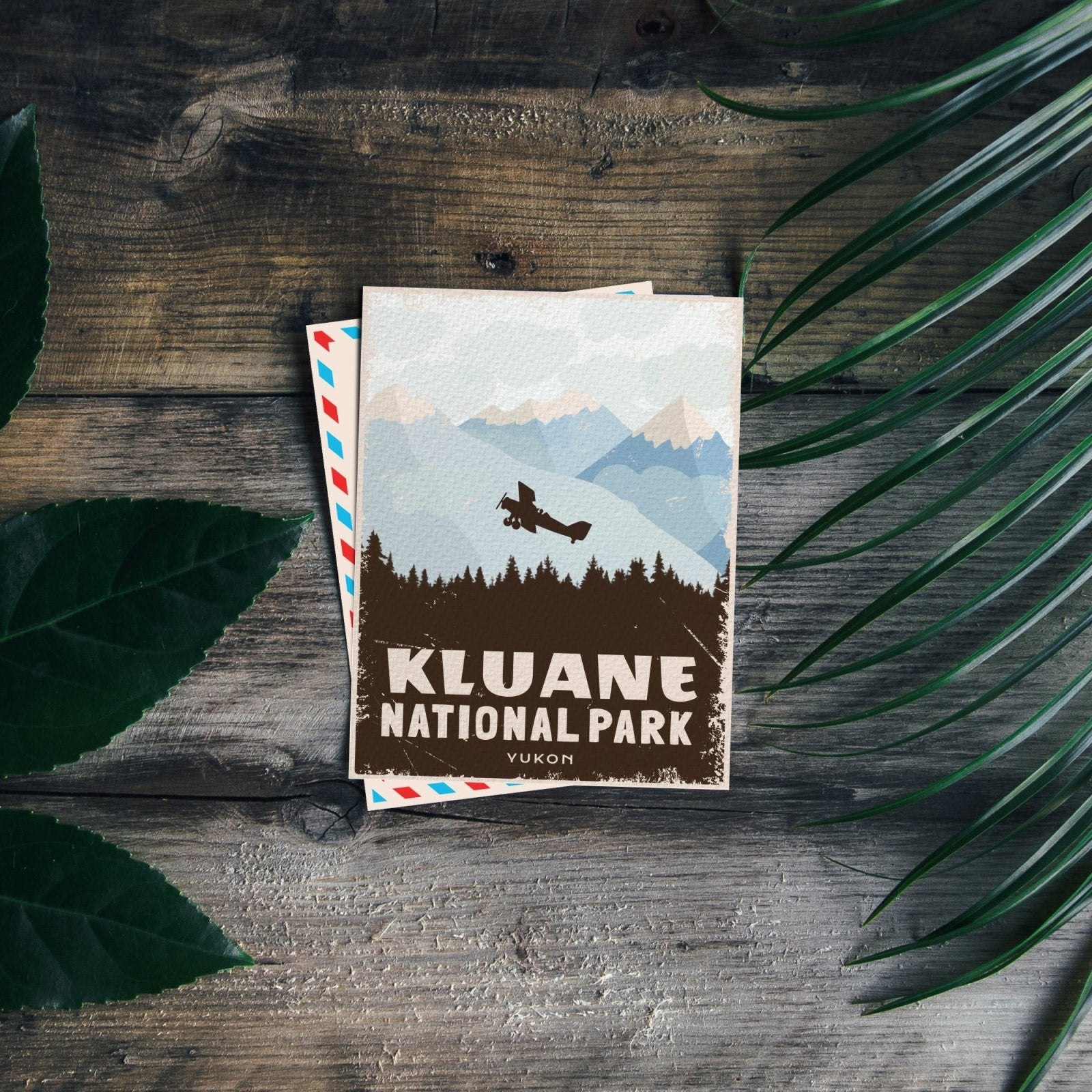 Carte postale du parc national Kluane (Canada)