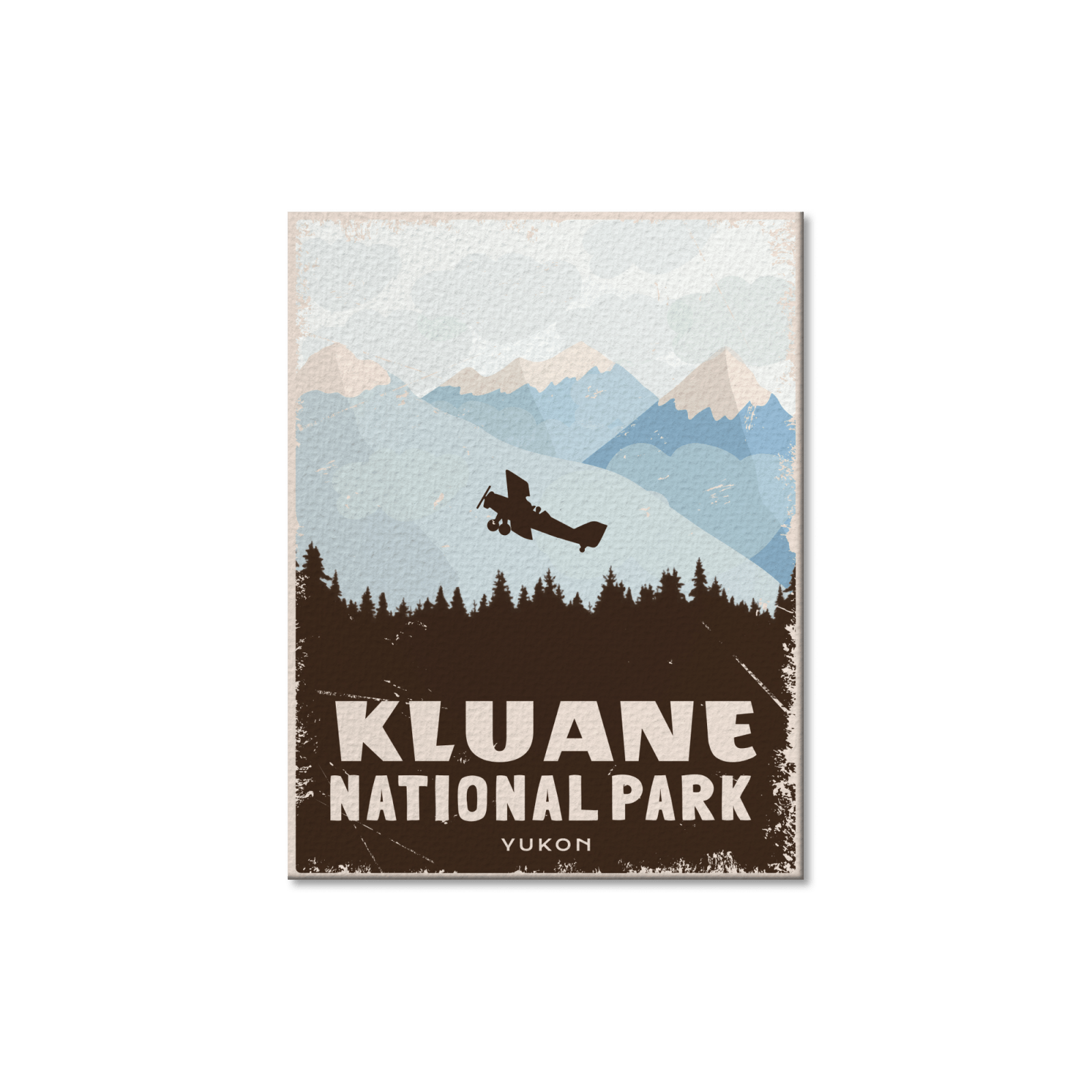 Carte postale du parc national Kluane (Canada)
