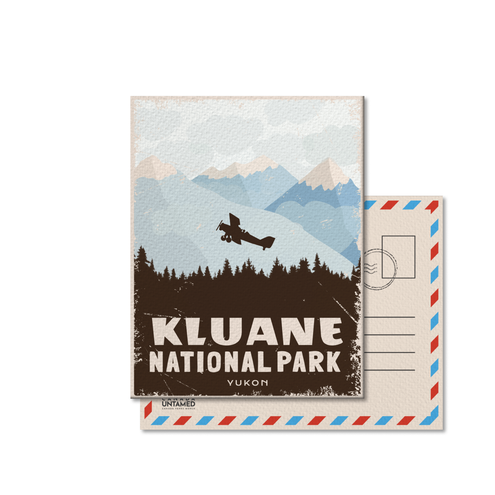 Carte postale du parc national Kluane (Canada)