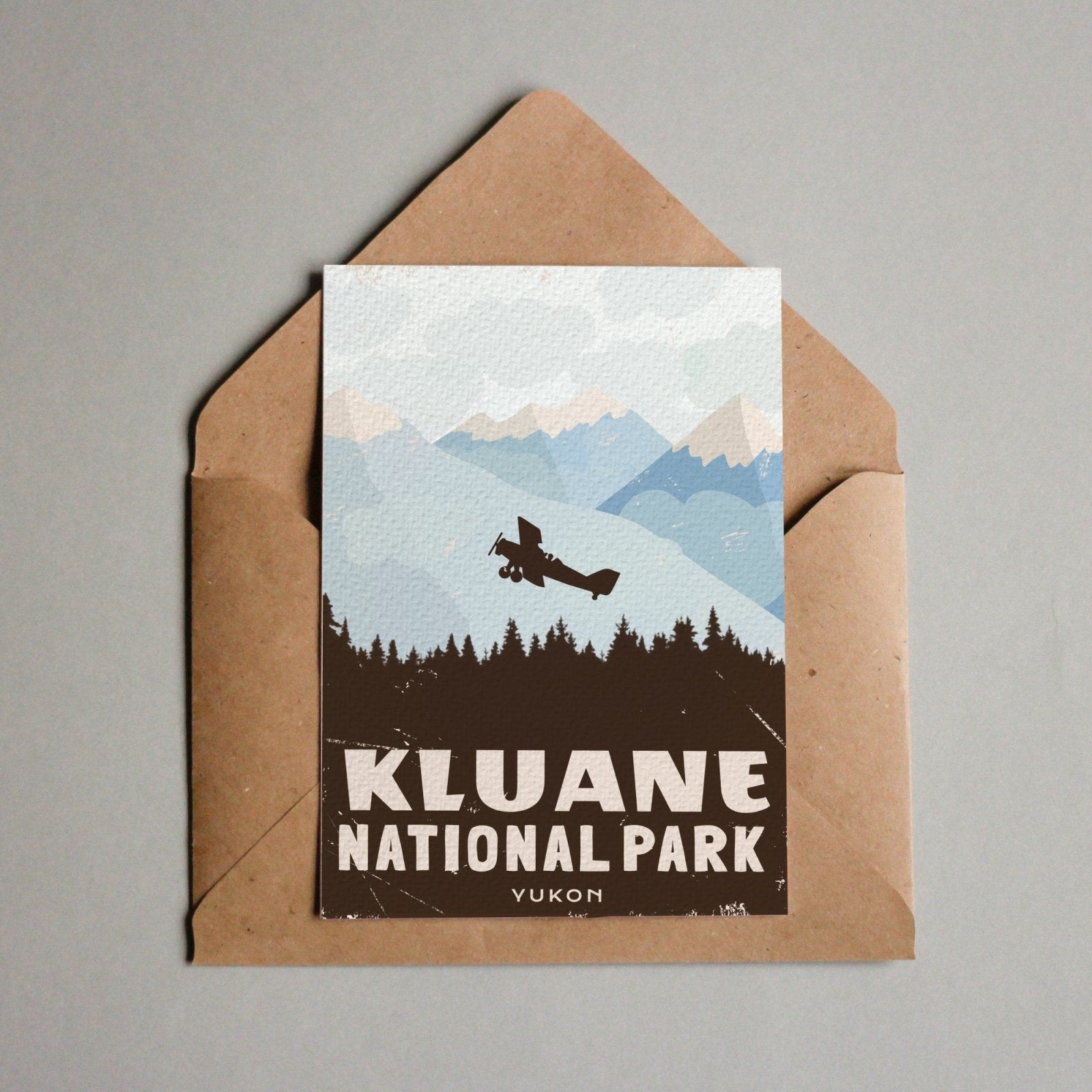 Carte postale du parc national Kluane (Canada)